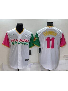 Yu Darvish Number White Stitched Jersey